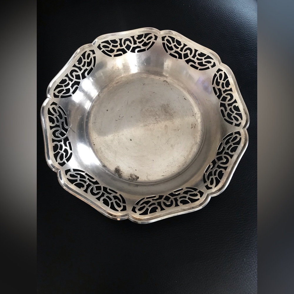 Vintage IKORA German Round Silver Plated Plate